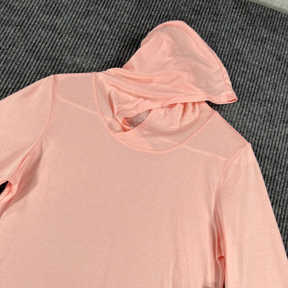 Nike Activewear Top Womens Small Pink‎ Hooded Long Sleeve Dri Fit Training New